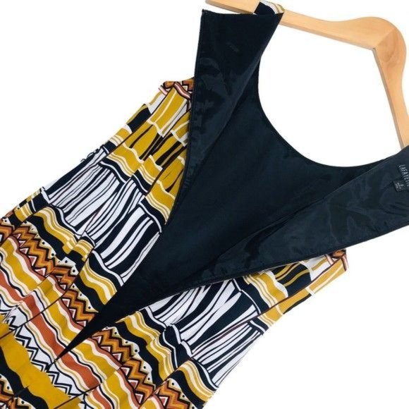 LAFAYETTE 148 Tribal Print Dress Size 0 - Picture 7 of 9